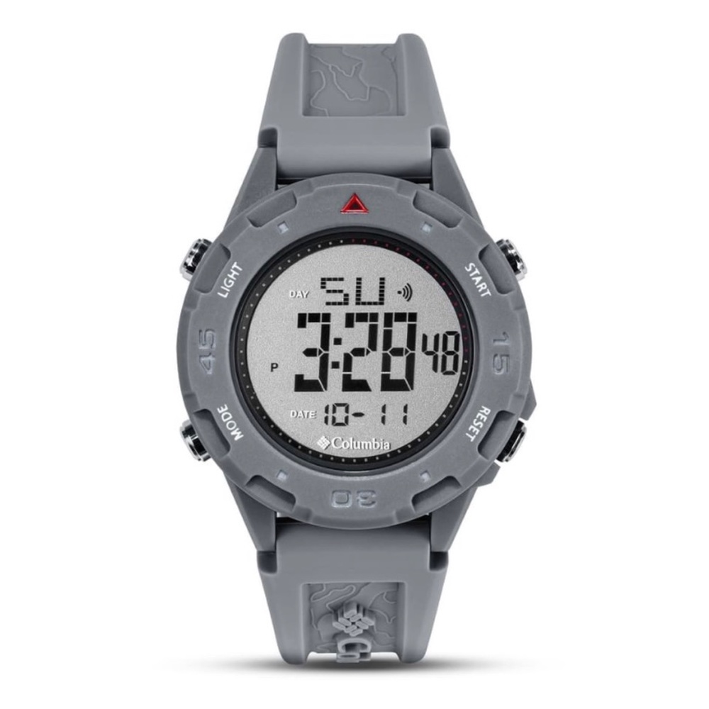 COLUMBIA QUARTZ DIGITAL GREY SILICONE STRAP WATCH